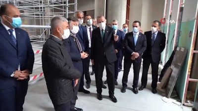  Cumhurbaşkanı Erdoğan Taksim Camii ve AKM’de inceleme yaptı