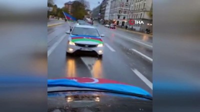 isvec -  - İsveç’te Azerbaycan’a destek konvoyu Videosu