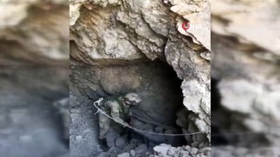 celik halat -  Teröristlerin kullandığı 1 mağara ve 1 sığınak imha edildi Videosu