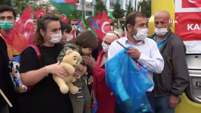 yardim konvoyu -  Türkiye'den Azerbaycan'a 11 tır yardım Videosu