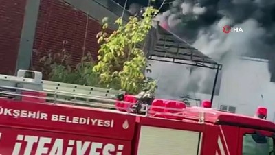  Başakşehir Atatürk  Sanayi Sitesi’nde korkutan yangın