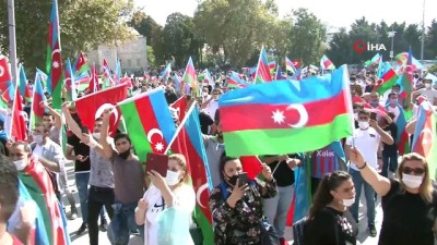  Beyazıt Meydanı’nda Azerbaycan’a destek mitingi