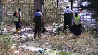 bahar temizligi -  İpekyolu Belediyesi Akköprü Deresi ile Van Gölü kıyısında 45 ton çöp topladı Videosu