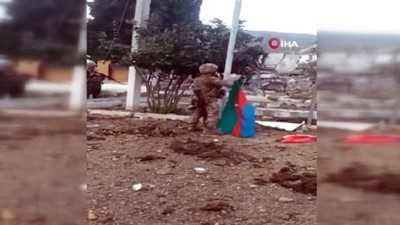  - Sukavuşan’a Azerbaycan bayrağı dikildi