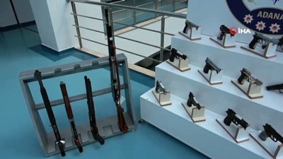 kurusiki tabanca -  Adana'da 1 haftada 68 silah ele geçirildi Videosu