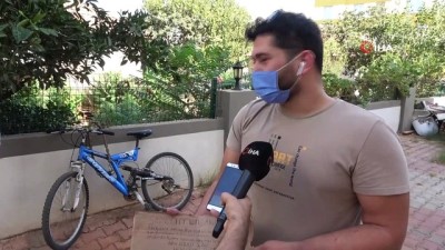 guvenlik kamerasi -  Çaldığı bisikleti 3 gün sonra özür ve af notuyla geri bıraktı Videosu