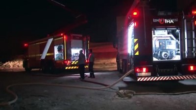  İzmir’de hurdalık alanda korkutan yangın