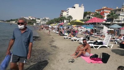 ilginc goruntu -  Kuşadası’nda Ekim’de plaj keyfi Videosu