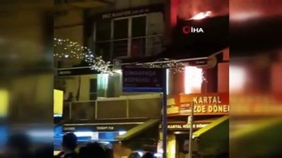  Beşiktaş’ta dönercide korkutan yangın