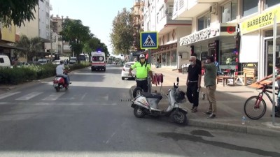 guvenlik kamerasi -  Manavgat’ta otomobil ile motosiklet çarpıştı... Kaza anı güvenlik kamerasında Videosu