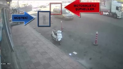 kapkac -  Motosikletli kapkaç güvenlik kamerasında Videosu