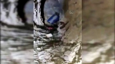 sinir otesi - Terör örgütü PKK’ya ait 4 odası bulunan mağara kullanılamaz hale getirildi Videosu