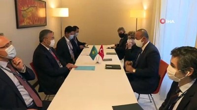 baskent -  - Çavuşoğlu, Kazakistan Dışişleri Bakanı Tleuberdi ile görüştü Videosu
