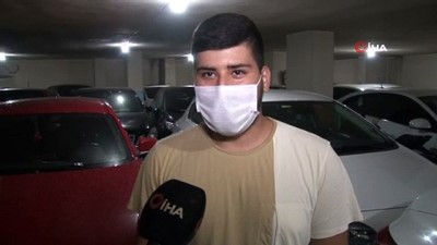  Dolu yağışı uyarısının ardından vatandaşlar kapalı otoparkları akın etti