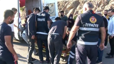  Elazığ’da otomobil şarampole yuvarlandı: 2 yaralı