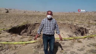  Konya’da 30 metre çapında obruk oluştu