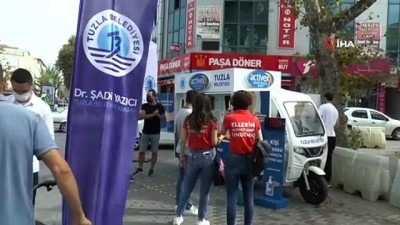  Korona virüse karşı dezenfektanlar artık kollarda taşınıyor