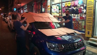  Meteoroloji uyardı, İstanbullular araçların dolu öncesi böyle korumaya aldı