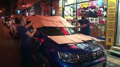  Meteoroloji uyardı, İstanbullular araçların dolu öncesi böyle korumaya aldı