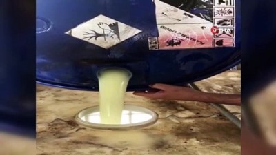  Sınır Kapısında Fıçı içerisinde tereyağı yakalandı