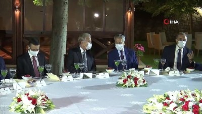 yuksek yargi -  TBMM Başkanı Şentop, TBMM’nin eski başkanları ile yüksek yargı başkanları ve üyelerini akşam yemeğinde ağırladı Videosu