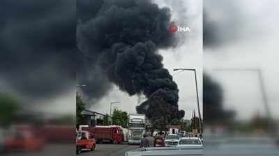  Antalya’da atık yangınından çıkan dumanlar gökyüzünü kapladı
