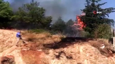 devlet hastanesi -  Hastane bahçesinde yangın paniği- Videosu