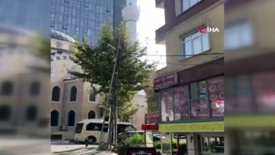  İstanbul’da korku dolu anlar kamerada