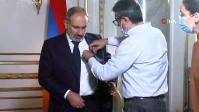 basbakanlik konutu -  - Paşinyan, Rus kanalına röportaj verirken elektriksiz kaldı Videosu