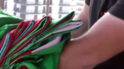  Pendik Belediyesi'nden Azerbaycan'a dev bayraklı destek