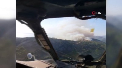  Aydıncık'da orman yangını