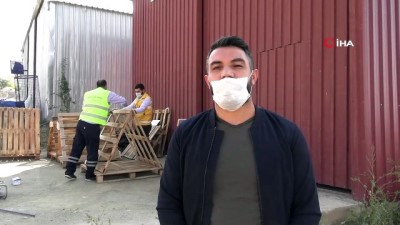 mobilya -  İpekyolu Belediyesi atık malzemelerden sokak hayvanları için kışlık barınak yaptı Videosu