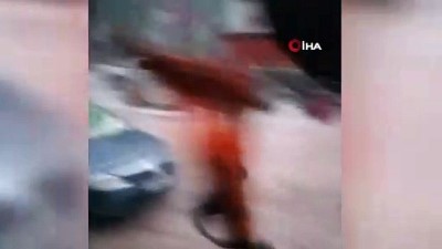  Kocaeli'de dolu etkili oldu...Yerler beyaz örtüyle kaplandı