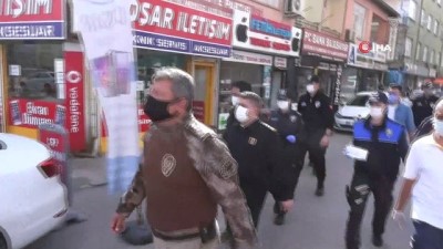 maske dagitimi -  Aksaray’da kontroller sürüyor Videosu