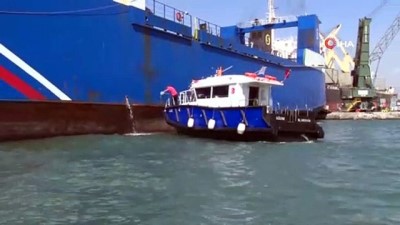 deniz kirliligi -  Mersin'de denizi kirleten gemilere 40 milyon lira ceza Videosu