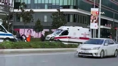saglik calisani -  Sarıyer’de ambulans kaldırıma çıktı: 1 yaralı Videosu