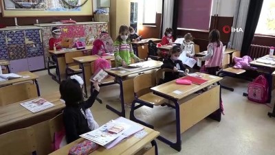 ilkogretim okulu -  Çocuklara boyama kitabıyla Korana virüs anlatıldı Videosu