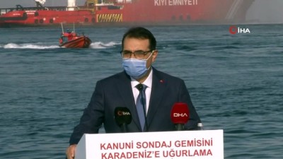  Kanuni sondaj gemisi Karadeniz'e uğurlandı