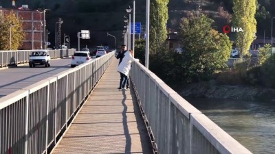  Köprüde intihar girişimi