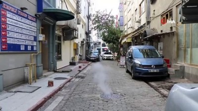 rogar kapagi -  Rögar kapağından çıkan duman panik oluşturdu Videosu