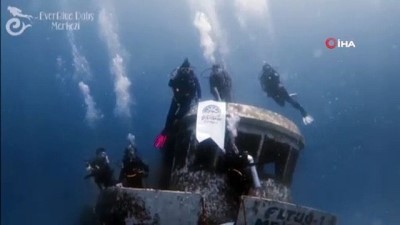 cesar -  Akdeniz’in derinliklerinde Yüksekova Belediyesi pankartı açtı Videosu