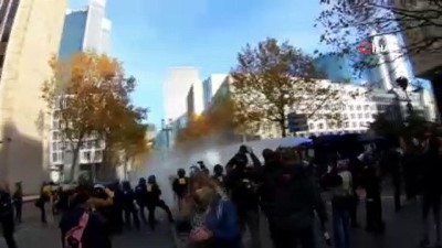 polis mudahale -  - Frankfurt’ta Covid-19 önlemleri karşıtı protestoya polis müdahalesi Videosu