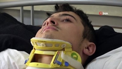 kafa travmasi -  Kazada yaralanan göçmenden Türkiye’ye teşekkür Videosu