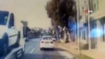  Trafikte 'makas terörü' kamerada