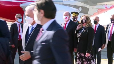 Cumhurbaşkanı Erdoğan'ın KKTC ziyareti - Resmi karşılama töreni - LEFKOŞA