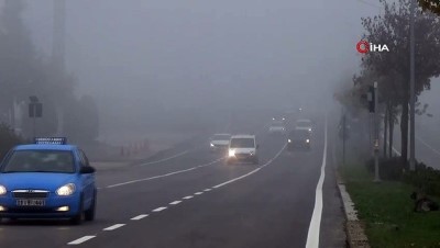  - Düzce’de yeni güne yoğun sisle başladı