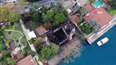  Yanan Vaniköy Camii'nin son hali görüntülendi