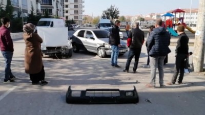 Aksaray’da otomobiller çarpıştı: 1 yaralı