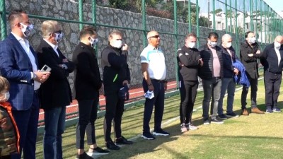 super lig - MUĞLA - Antalyaspor Kulübü Derneği Başkanı Fikret Öztürk ile teknik direktör Ersun Yanal, Bodrumspor'u ziyaret etti Videosu