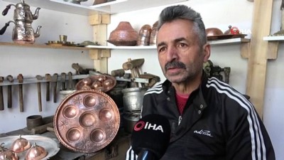 bakir isleme -  Osmanlı saraylarının tabildotu, gelin damat sofralarını süslüyor Videosu
